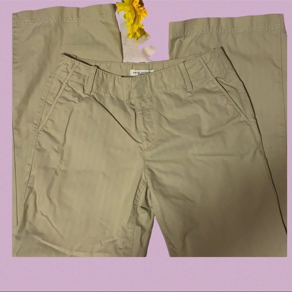 Banana Republic Pants - BANANA REPUBLIC TAN FLARE HARRISON STYLE PANTS